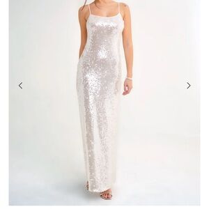 Rumored Vintage Slip Maxi Sequin Dress